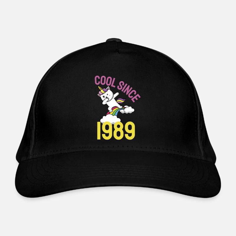 Cool seit 1989 Dabbing Katze 33. Geburtstag Bio-Baseballkappe
