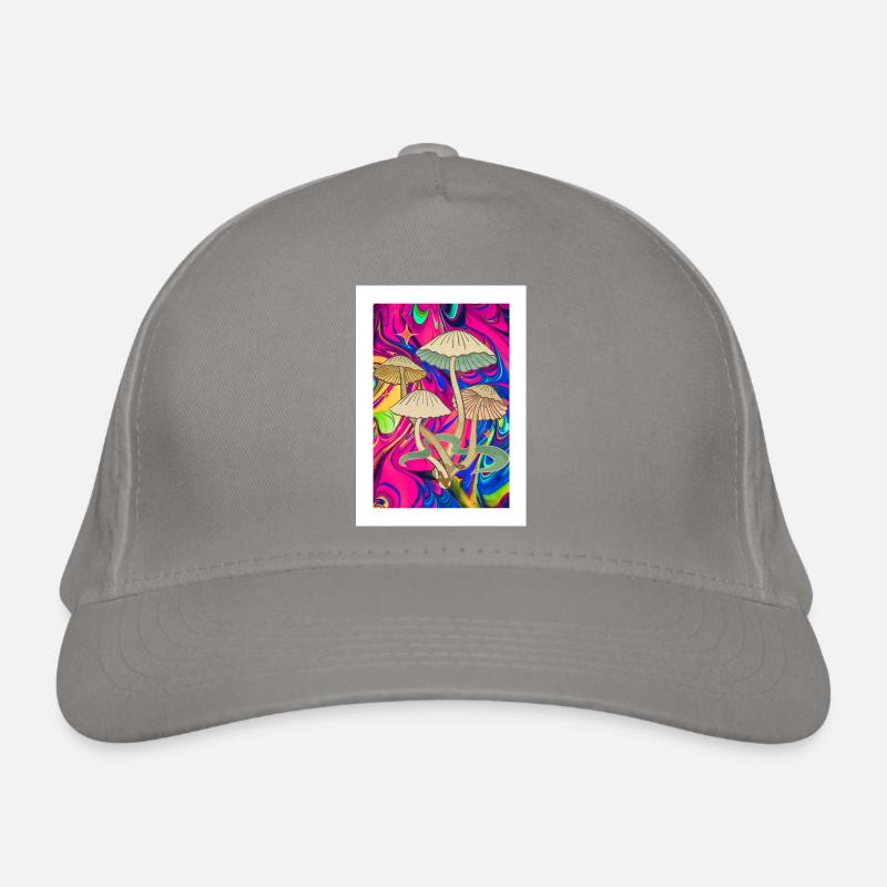 Trippy Mushroom Bio-Baseballkappe