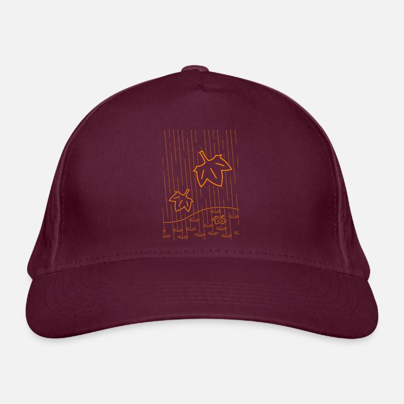 Rainy Autumn Organic Baseball Cap