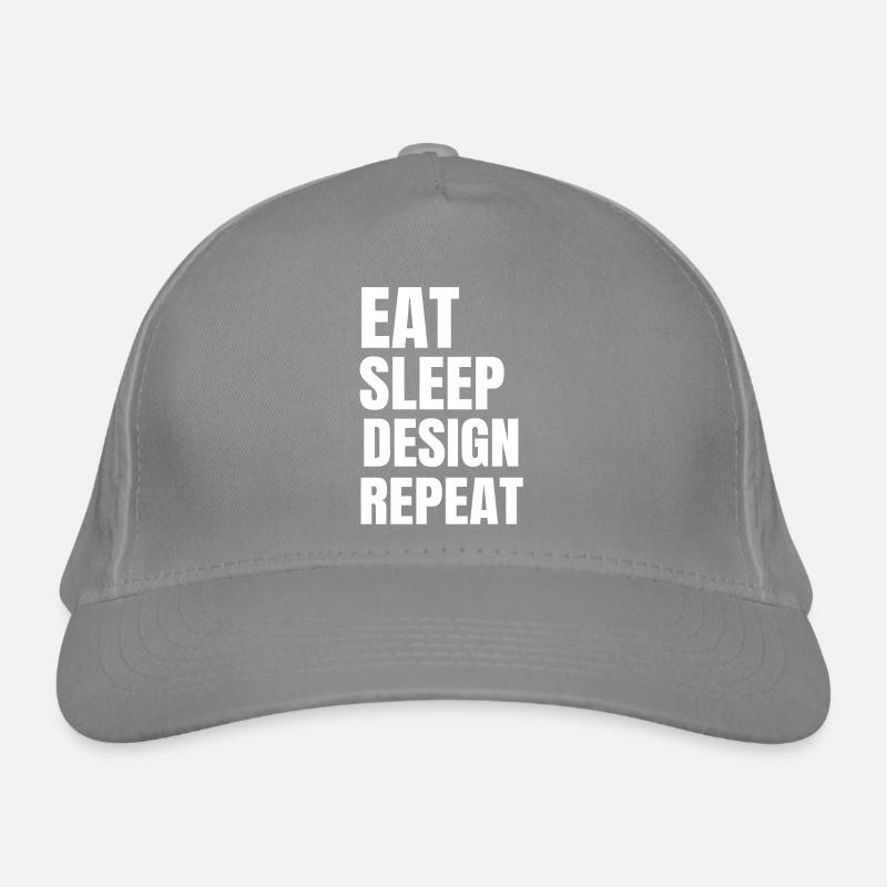 Eat Sleep Design Repeat Organic Baseball Cap