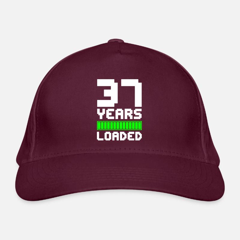 37 ans chargés 37e anniversaire Casquette classique bio
