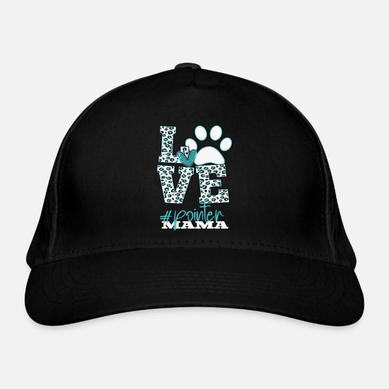 Pointeur Mama Léopard Imprimer Patte Signe d’Amour Casquette classique bio