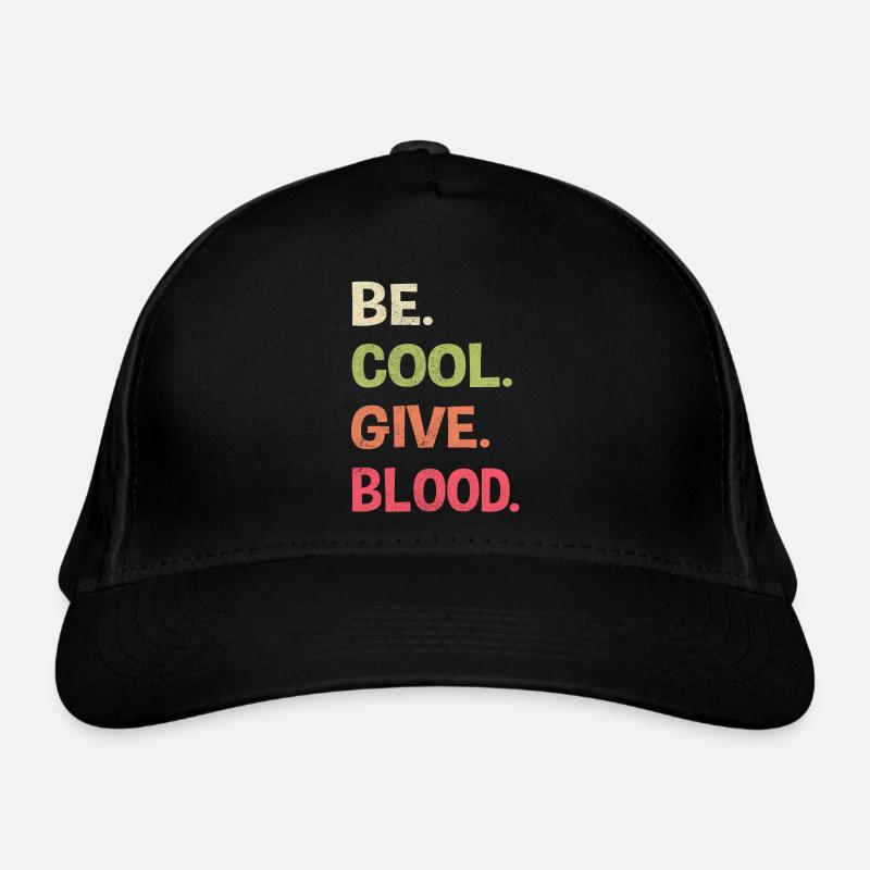 Sois cool, donne du sang! Millésime Casquette classique bio
