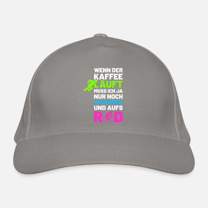Wenn der Kaffee läuft Bio-Baseballkappe