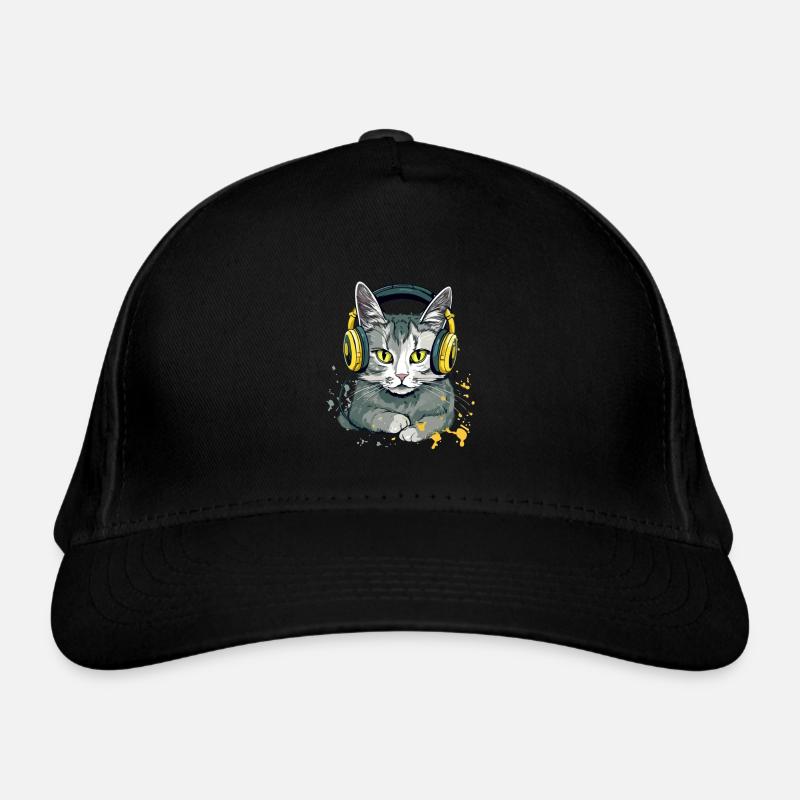 Jili, die audiophile Katze Bio-Baseballkappe