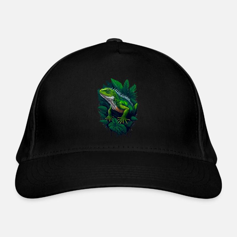 reptile iguana Organic Baseball Cap