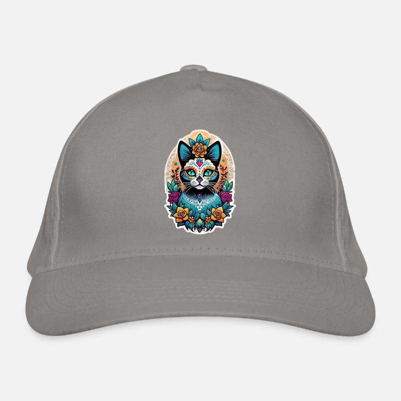 Cat Mexico - Dia de los Muertos Organic Baseball Cap