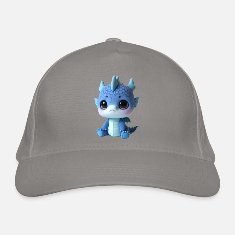 Cute Dragon Plush Charm Organic Baseball Cap