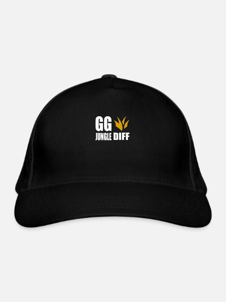 GG Jungle Diff Gamer Gaming - Bio-Baseballkappe - Schwarz
