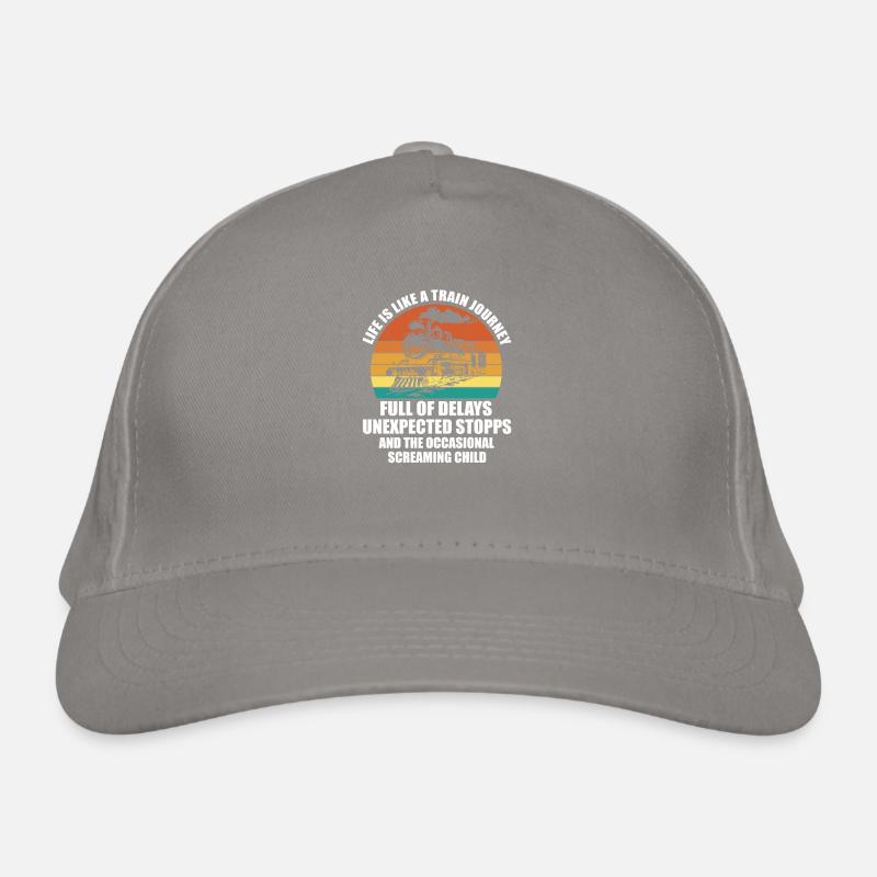 La vie est comme un voyage en train Casquette classique bio