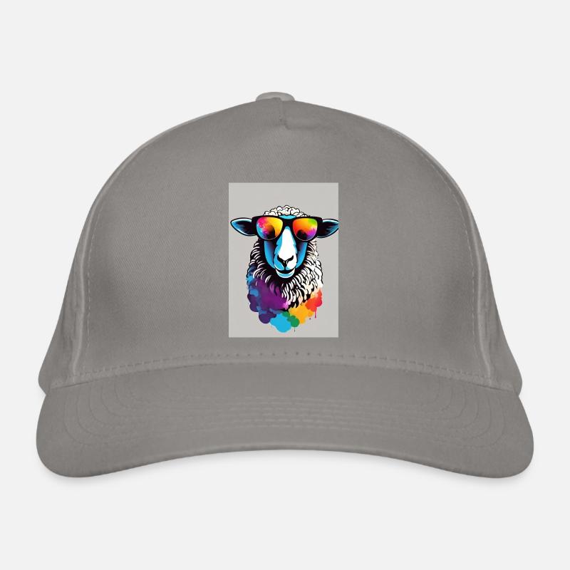 Mouton avec lunettes de soleil Casquette classique bio