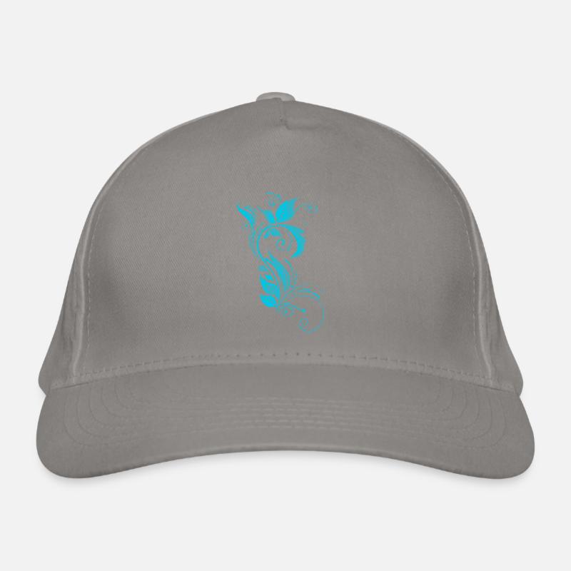 Blue ornamental pattern Organic Baseball Cap