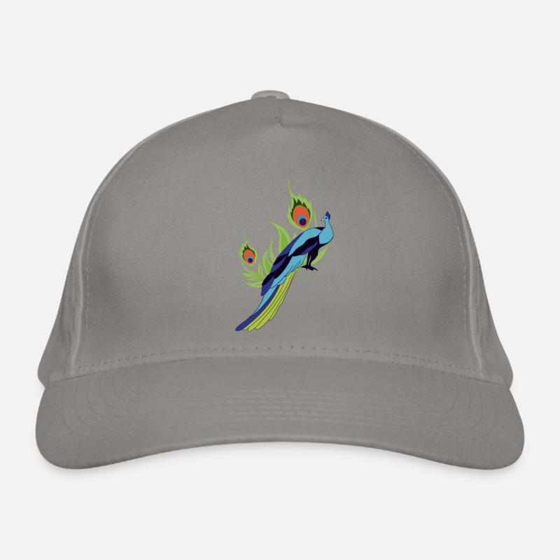 peacock Organic Baseball Cap
