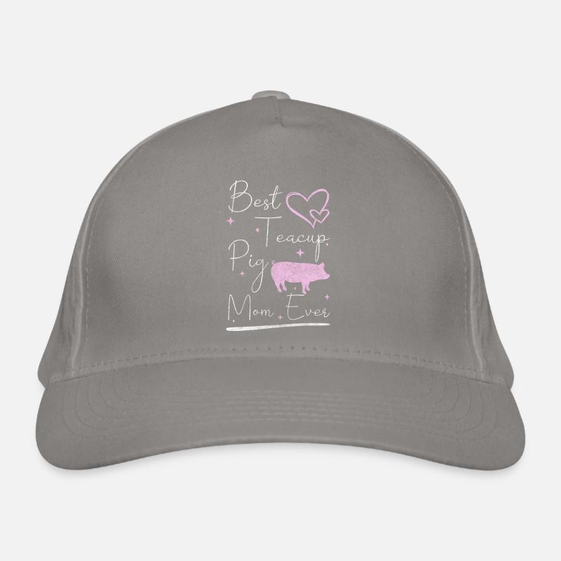 Éleveur mignon cochon Casquette classique bio