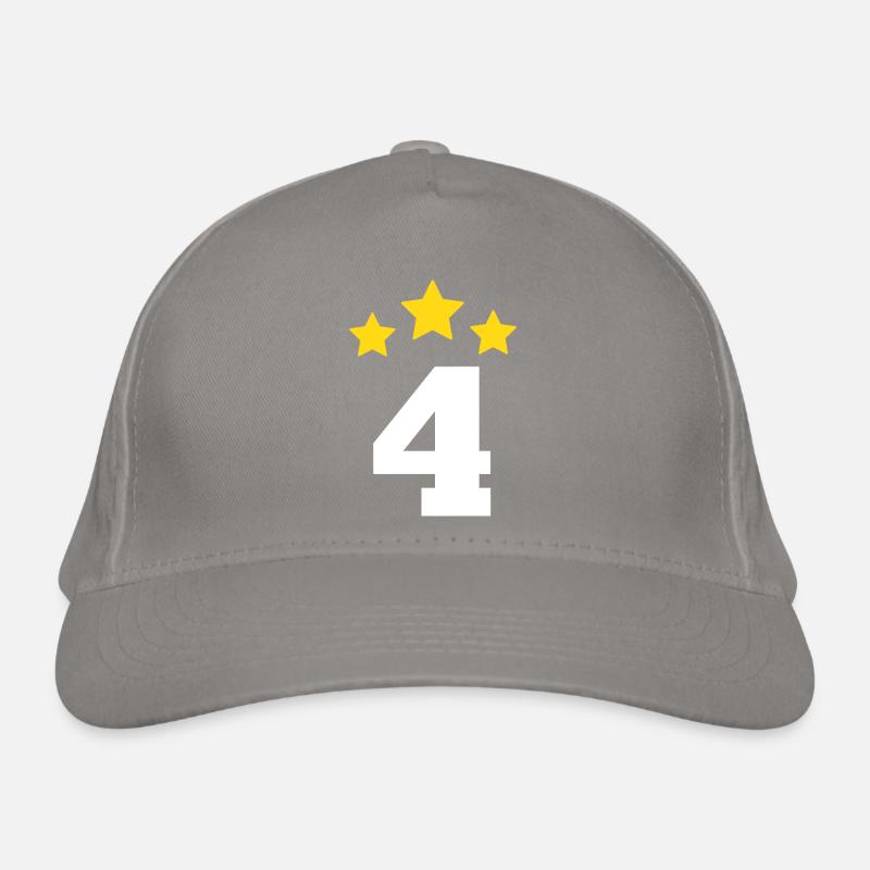 4 ans étoile - cadeau de 4e anniversaire Casquette classique bio