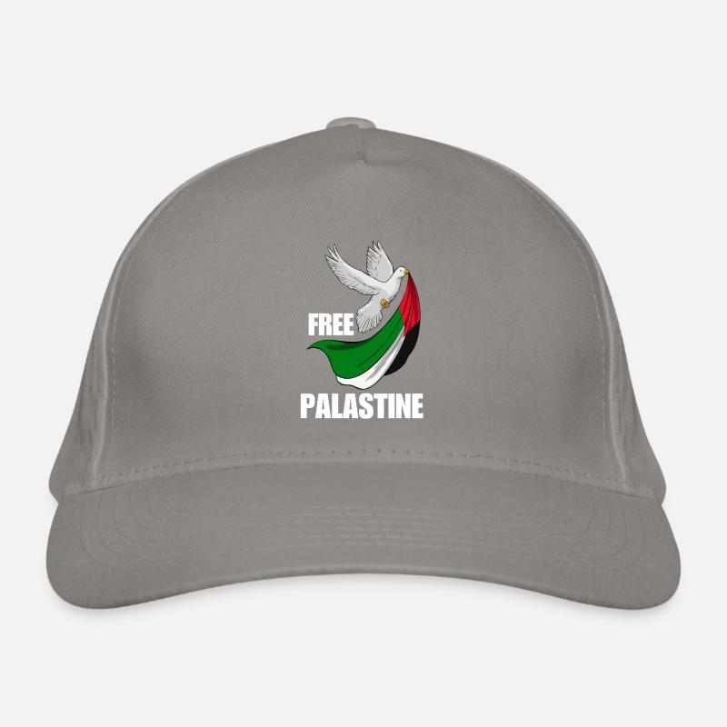 Free Palestine Design – Déclaration pour la paix Casquette classique bio