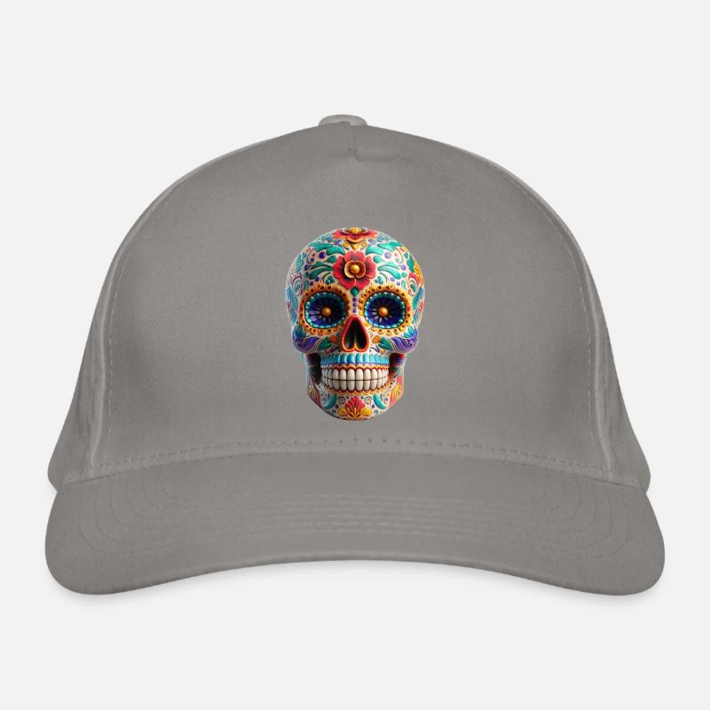 Sugar Skull Organic Baseball Cap