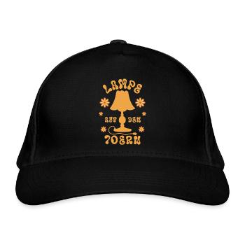 Lampe aus den 70ern - Bio-Baseballkappe - Schwarz - Vorne