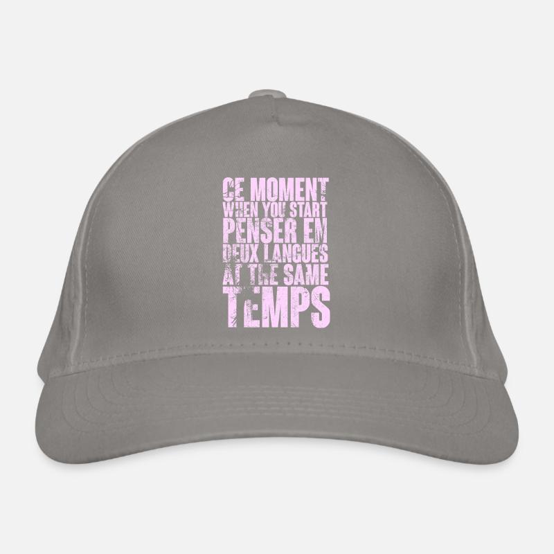 COOL SAYING FOR MULTILINGUALS, INTERNATIONAL Organic Baseball Cap