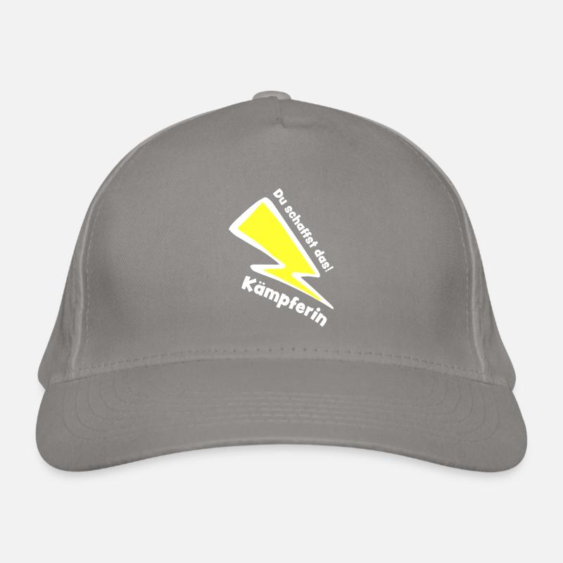 Du schaffst das! Kämpferin - Glücksbringer Mädchen Bio-Baseballkappe