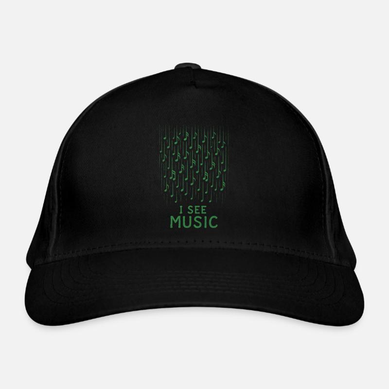 I See Music: Abstrakter Notenregen Bio-Baseballkappe