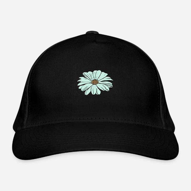 Fleur, bleu clair, fleur bleue Casquette classique bio