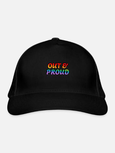 Fierté arc-en-ciel LGBT - Casquette classique bio - noir - Devant