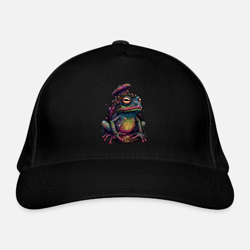 Grenouille Champignon Trippy - Motif Psychédélique Casquette classique bio