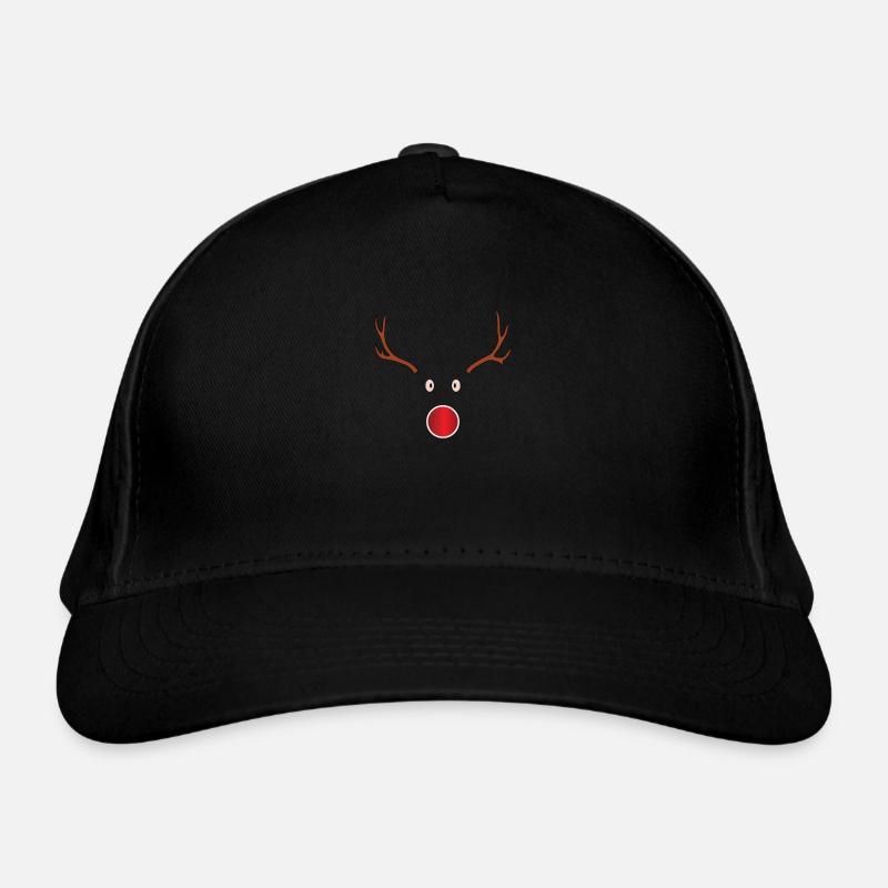 Merry Christmas, Reindeer Organic Baseball Cap