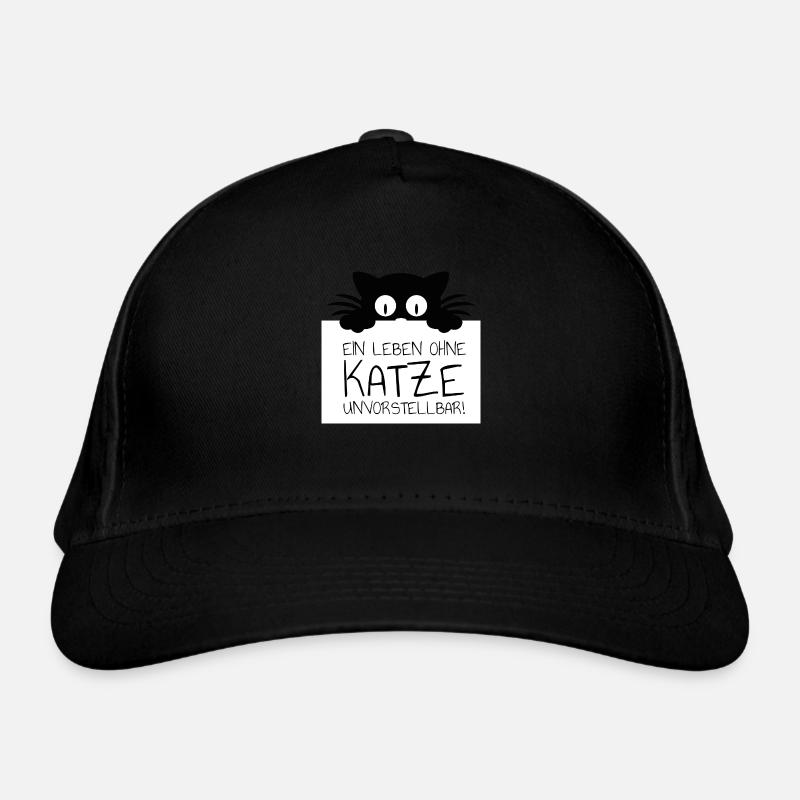 Ein Leben ohne Katze unvorstellbar! Geschenk Bio-Baseballkappe