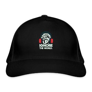 Bonne musique - Casquette classique bio - noir - Devant