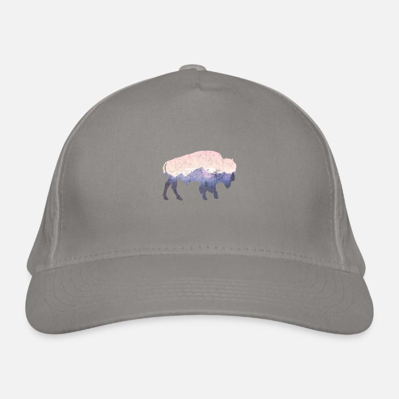 Bison utilisé look Casquette classique bio