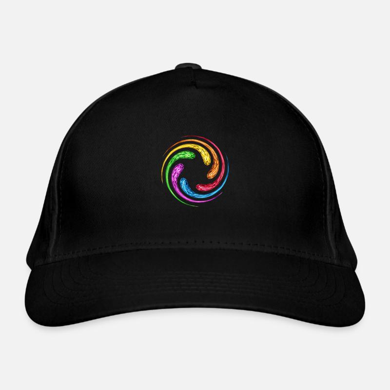 Infinity spirale Infinie pierres Arc-en-ciel Casquette classique bio