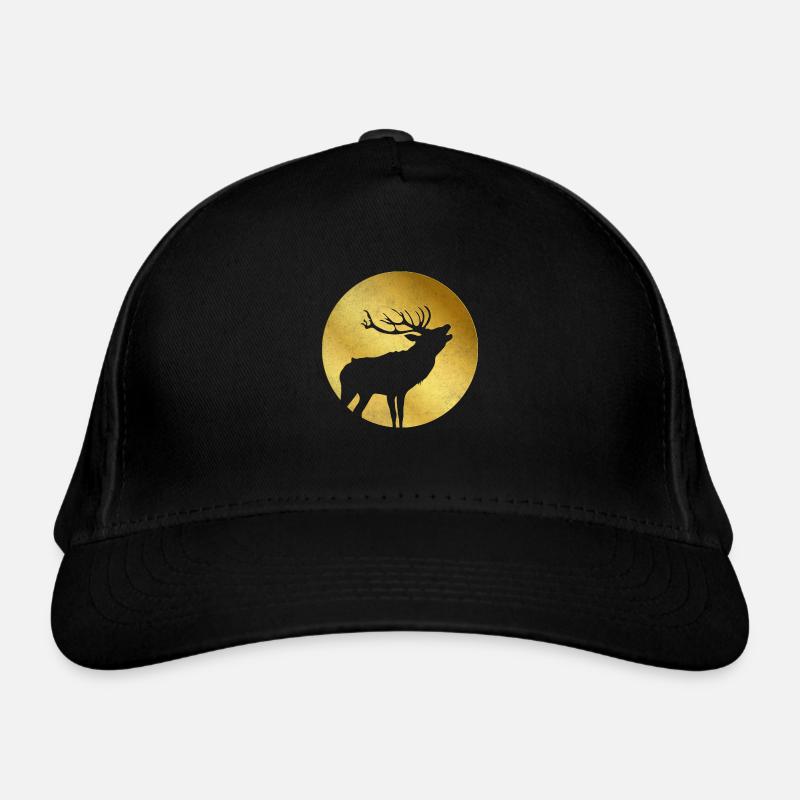 Cerf en or rugit à la mode du pays rut Casquette classique bio