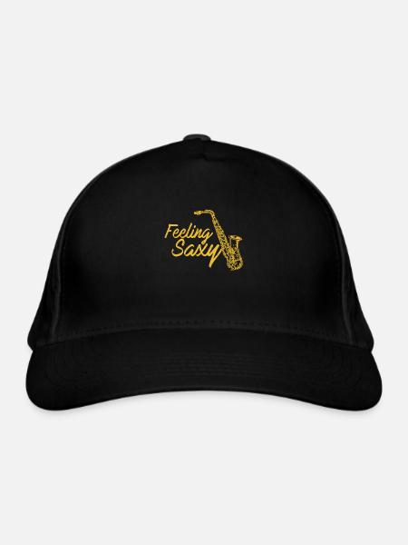 Saxophon - Bio-Baseballkappe - Schwarz