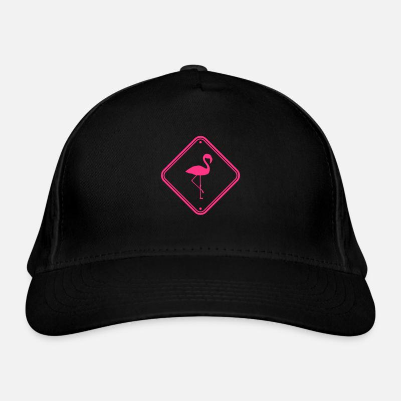 warning note caution caution shield danger fla Organic Baseball Cap