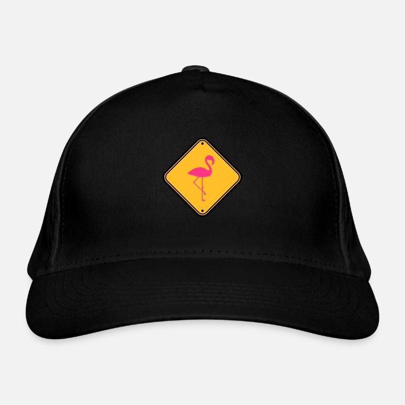 warnung hinweis achtung vorsicht schild danger fla Bio-Baseballkappe