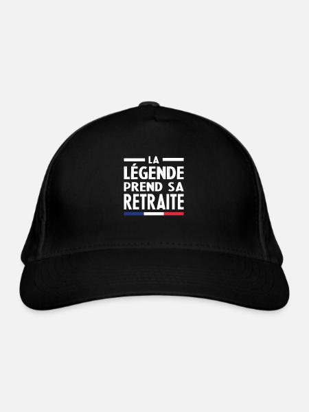La Légende Prend Sa Retraite - Casquette classique bio - noir - Devant