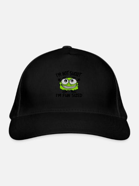 Not short fun sized - Organic Baseball Cap - black - Front