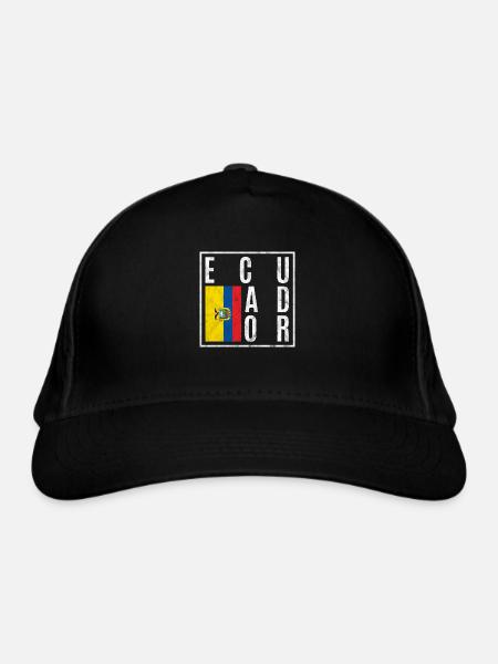 Ecuador - Gorra de béisbol ecológica - negro - delante
