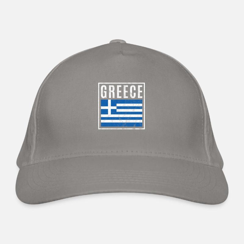 Greece Organic Baseball Cap