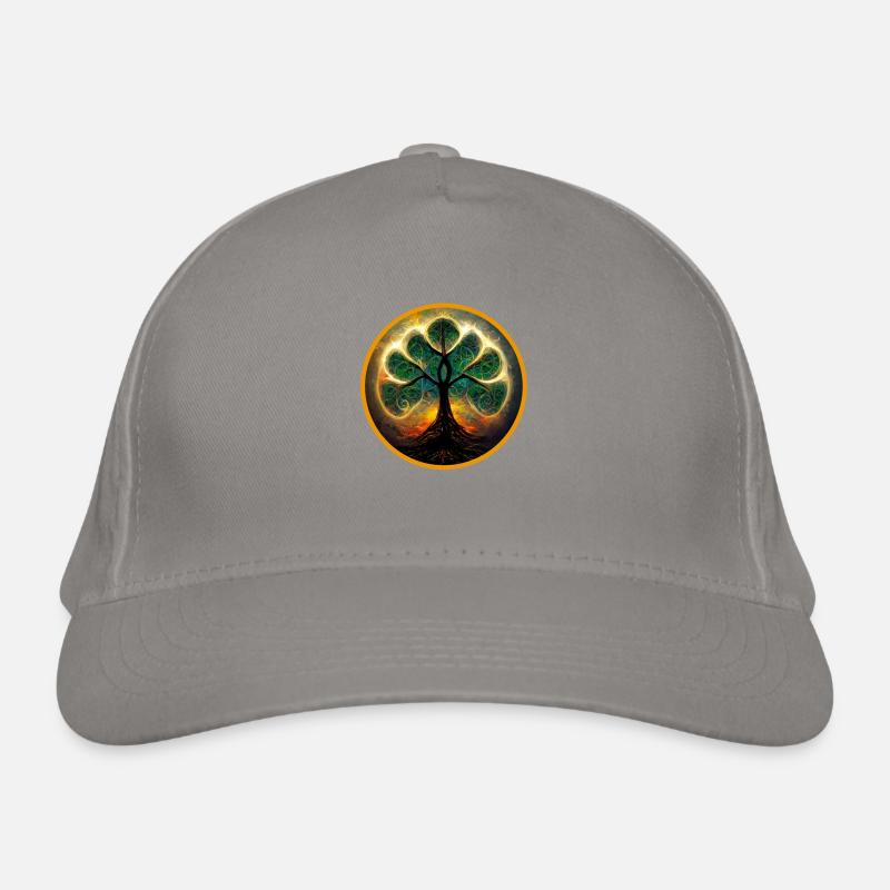 mandala tree, mandala tree Organic Baseball Cap