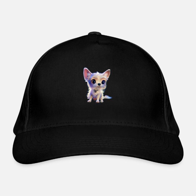 petit chien blanc Casquette classique bio