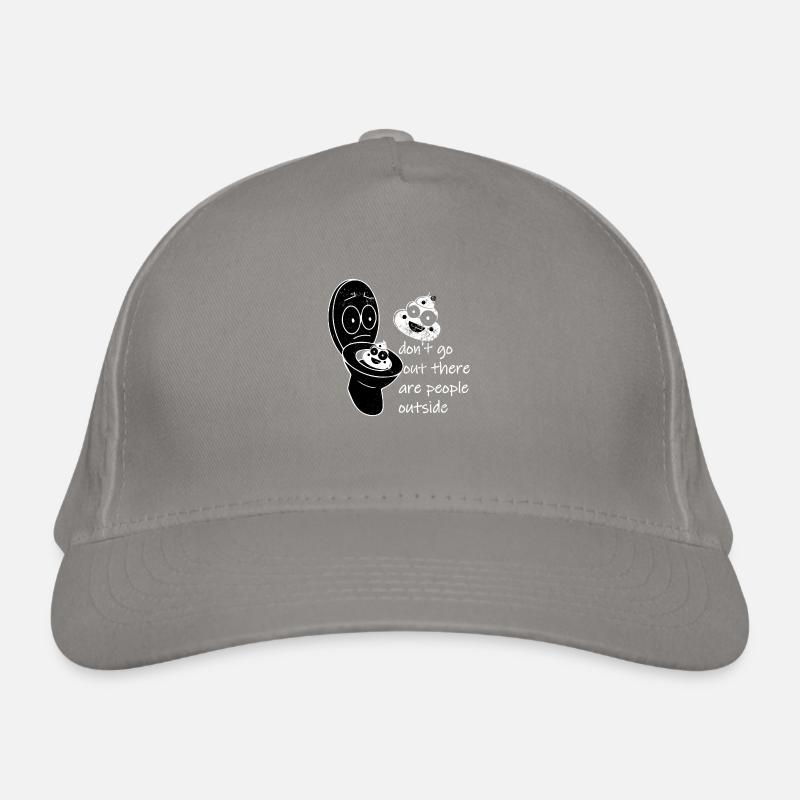 N’allez pas là-bas, il y a du caca là-bas Casquette classique bio