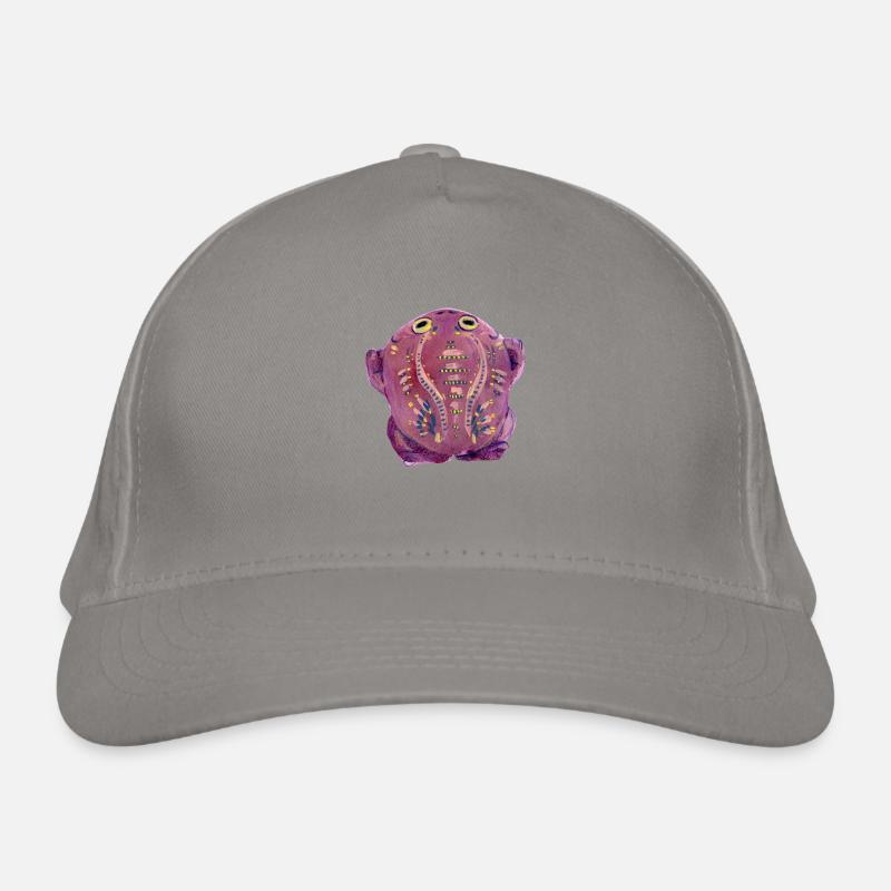 Purple Kröte Bio-Baseballkappe