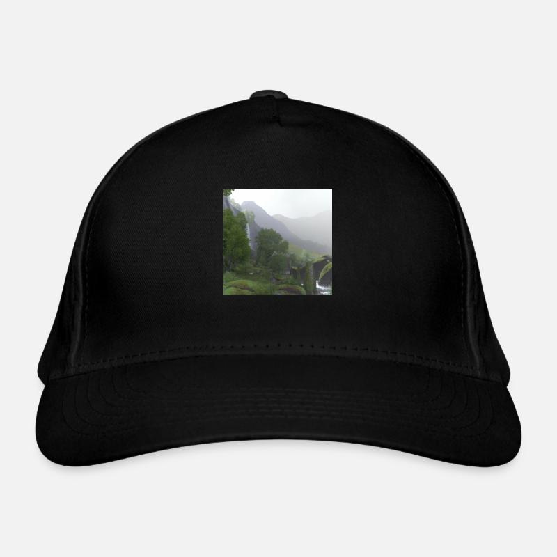 Beau paysage dans le brouillard Casquette classique bio