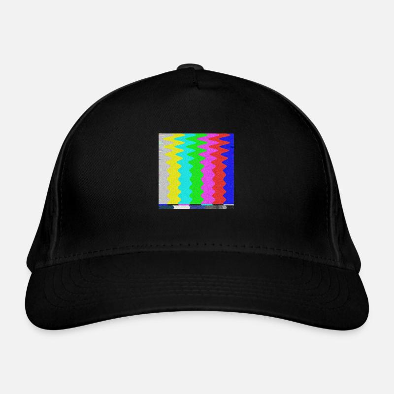 Barres de couleur SMPTE | Barres de test de couleur TV | Attend un instant Casquette classique bio