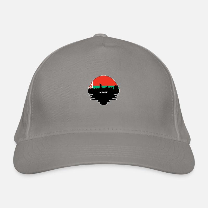 Minsk Biélorussie drapeau Skyline Silhouette voyage Casquette classique bio