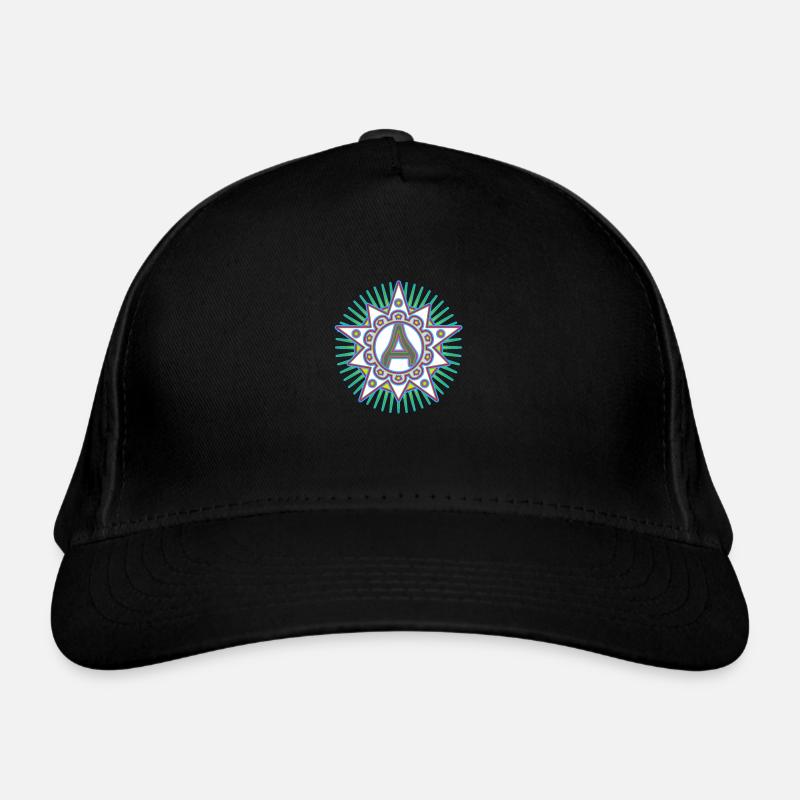 Sterne mit Buchstabe A. Dein Wort - Dein Gedanke Bio-Baseballkappe