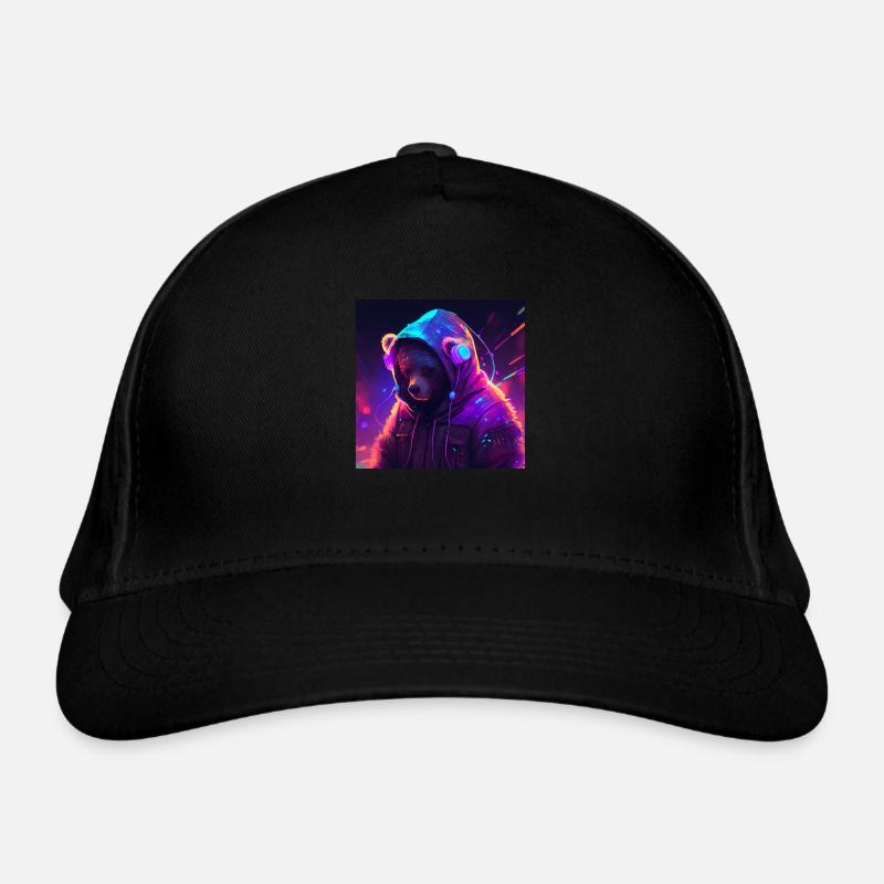 Ours de jeu cool - Casquette classique bio - noir